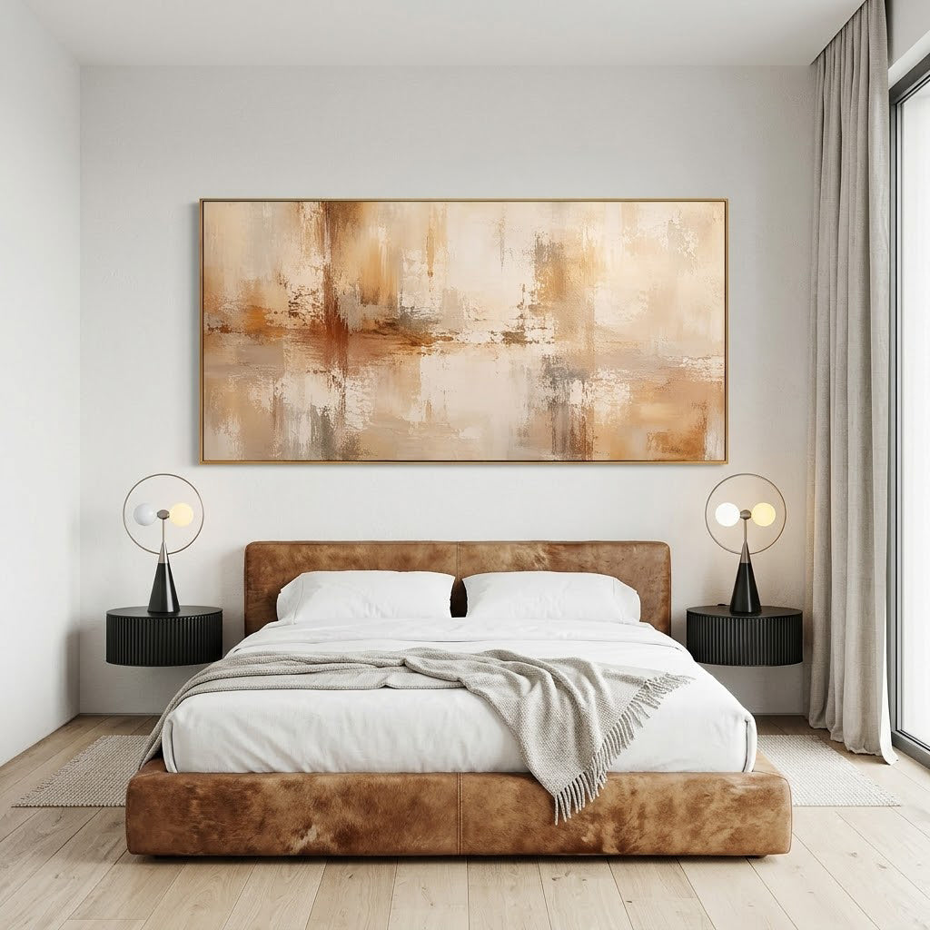 "Whispers of Time" – Wabi Sabi Earth Tone Abstract Painting