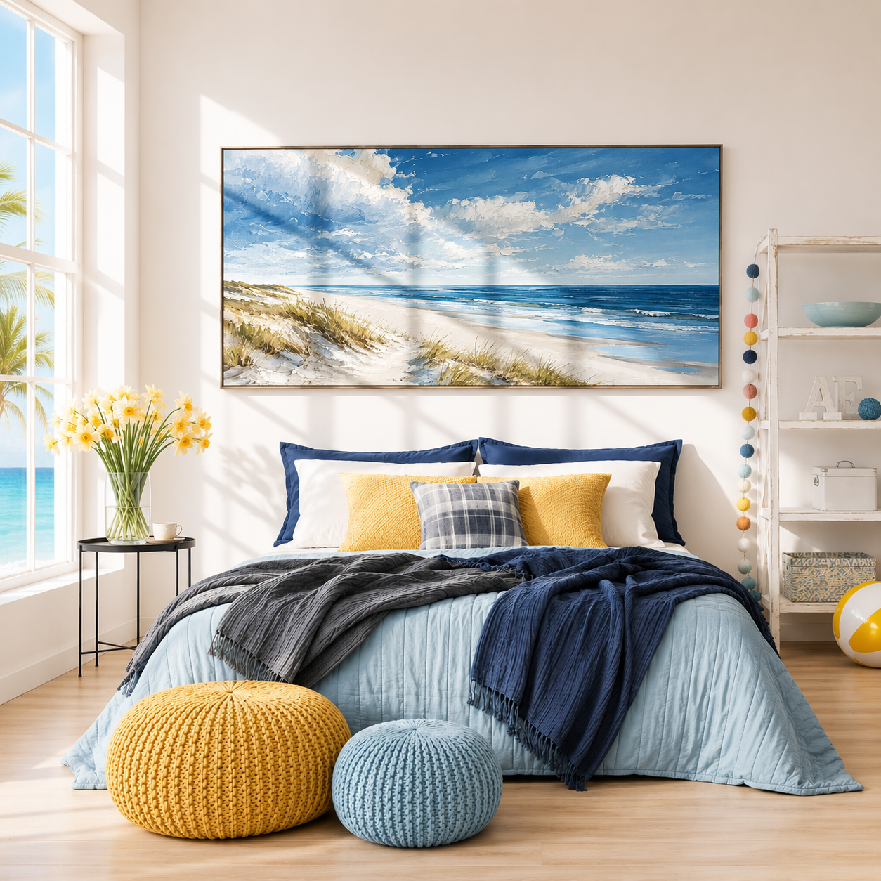 "Breezy Shoreline" – Impressionist Coastal Beach Landscape Painting