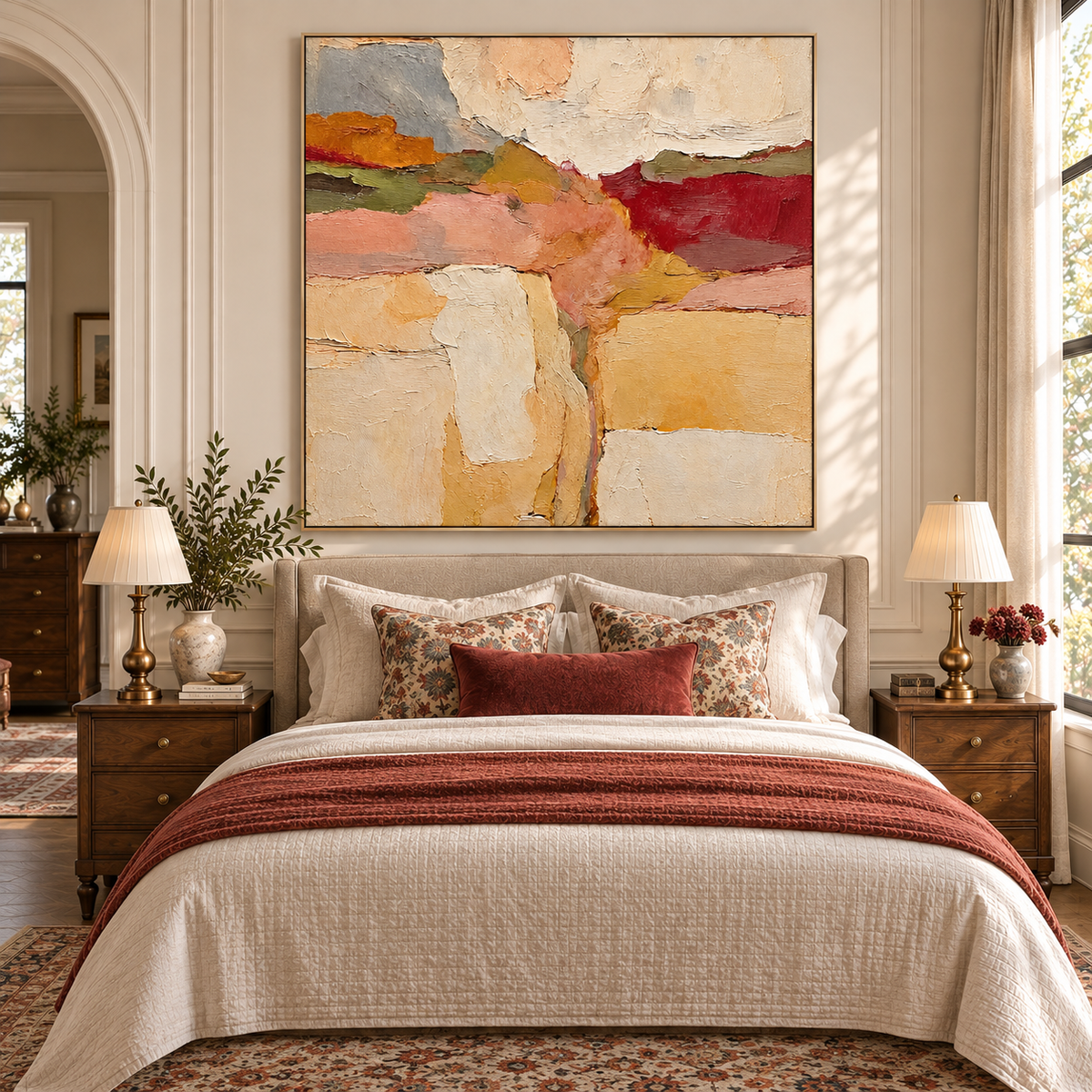 "Earthy Charm” – Desert Canyon Abstract Acrylic Painting