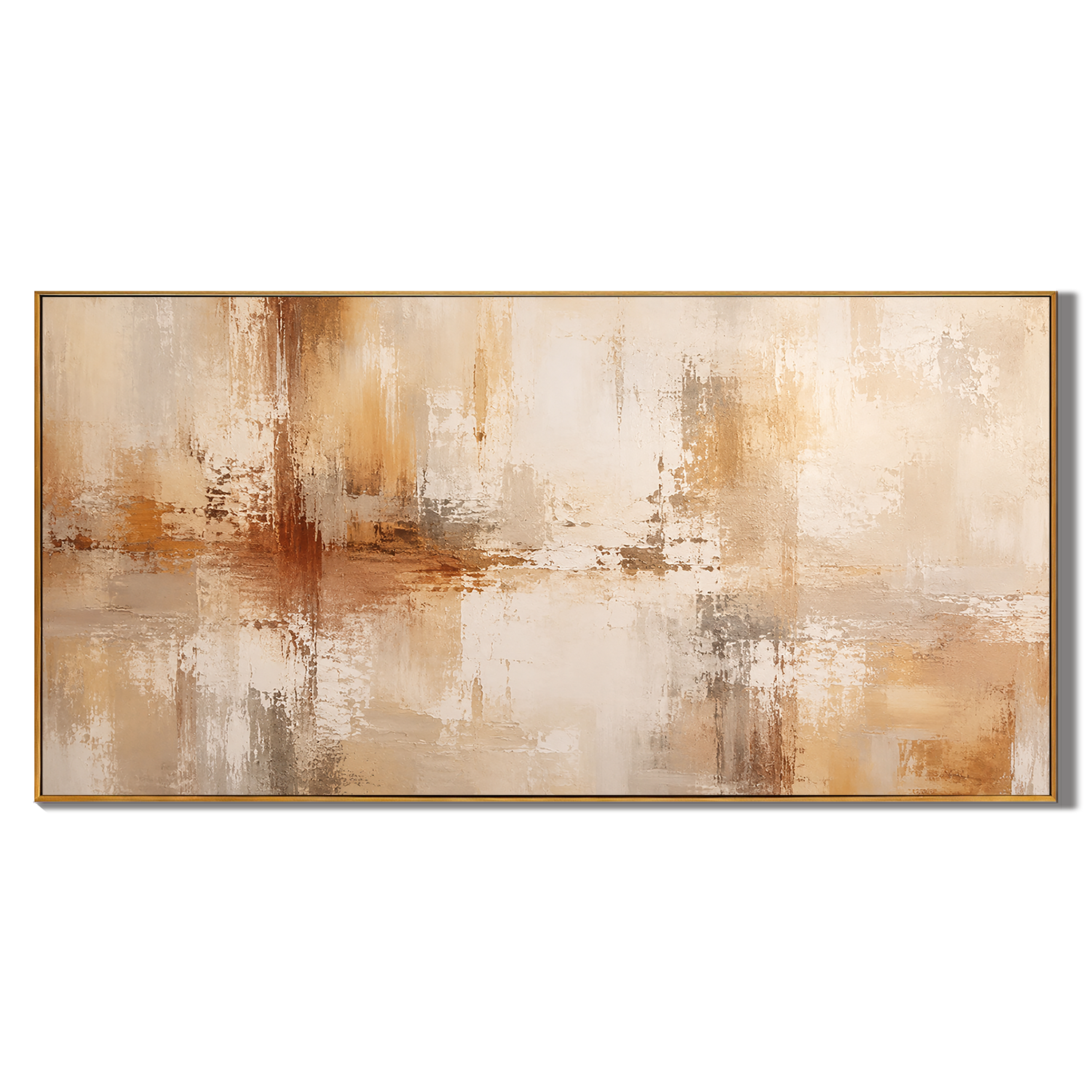"Whispers of Time" – Wabi Sabi Earth Tone Abstract Painting