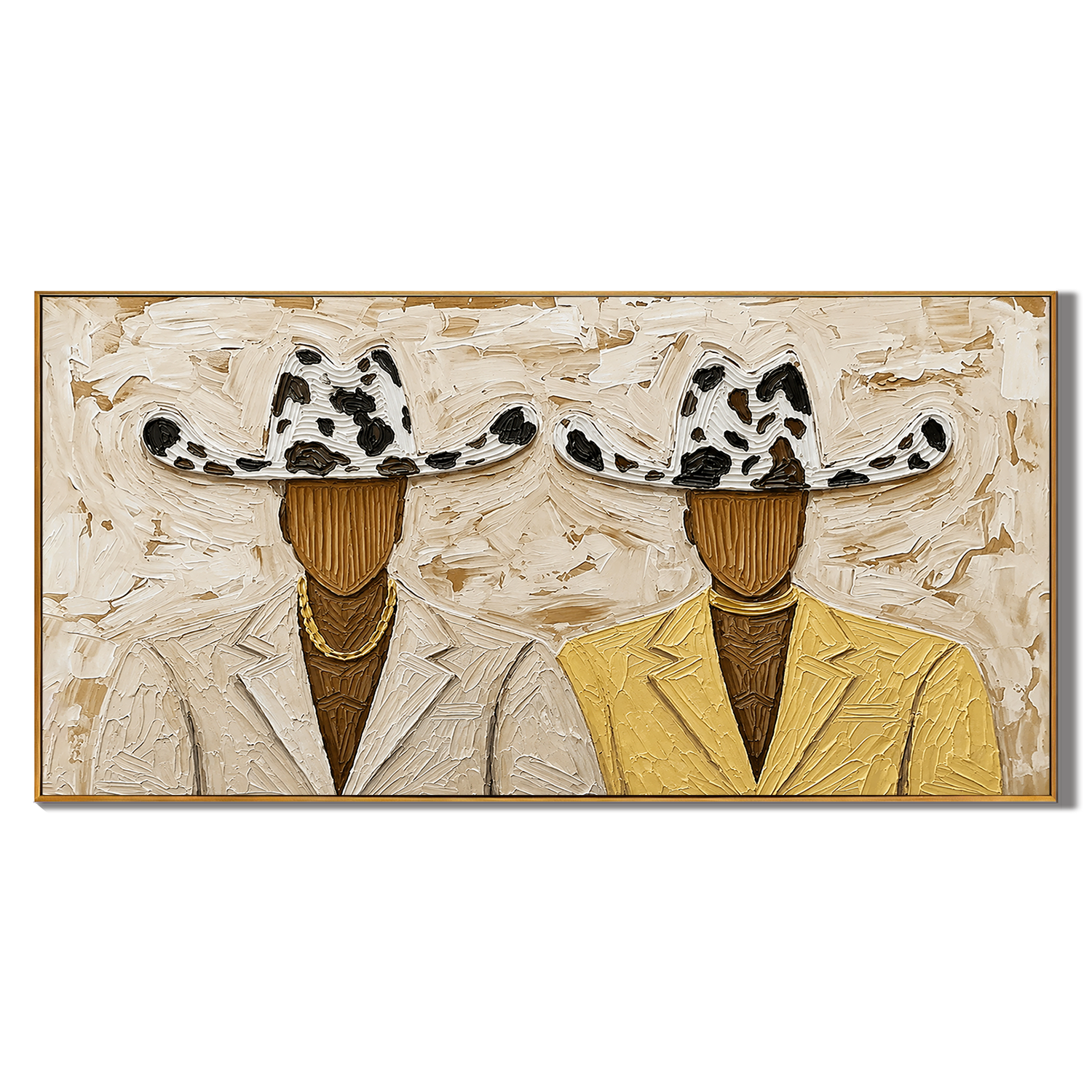 “Ranch Brothers” – Western Cowboy Impasto Oil Painting