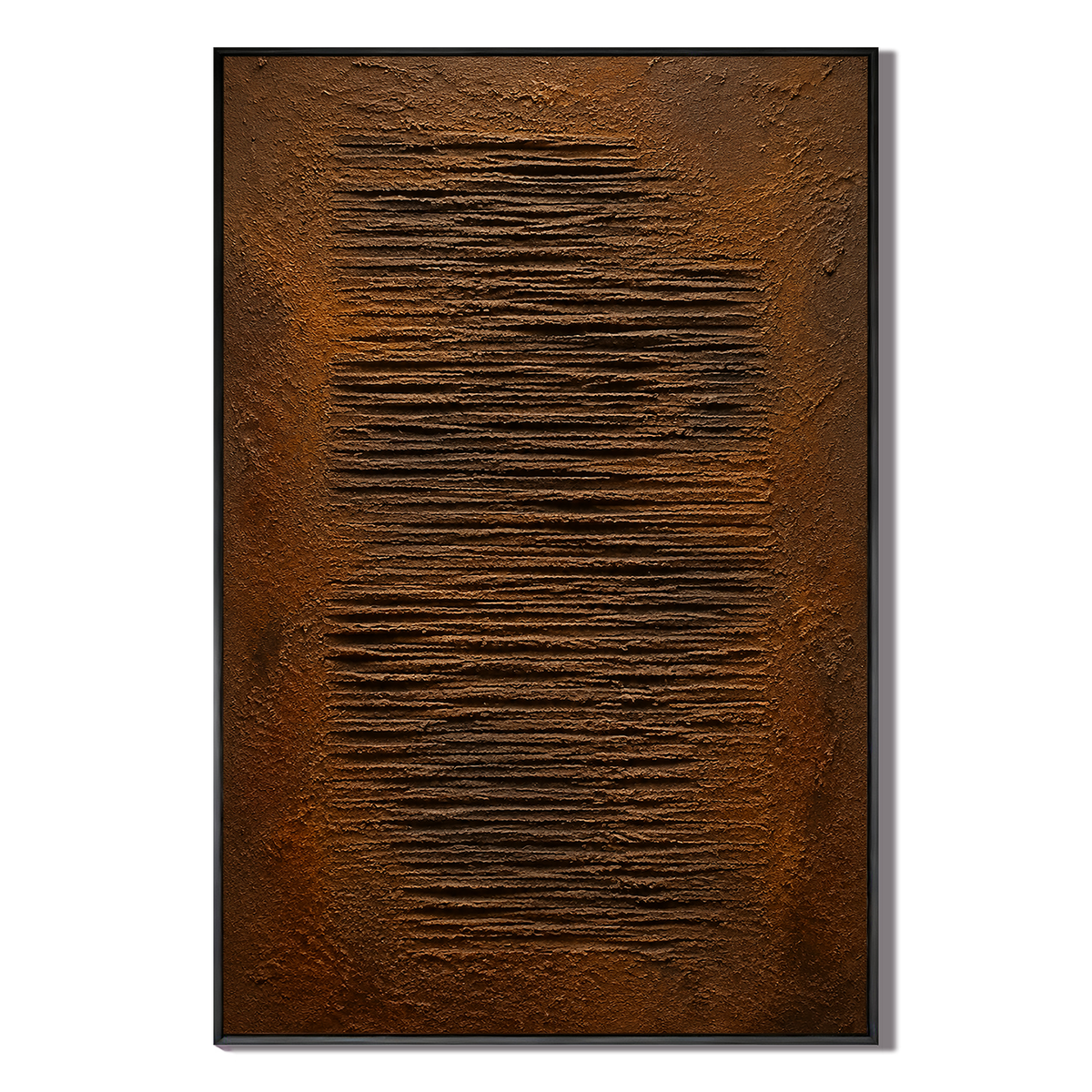 "Traces of Time" – Wabi-Sabi Earth Tone Heavy Textured Abstract Oil Painting