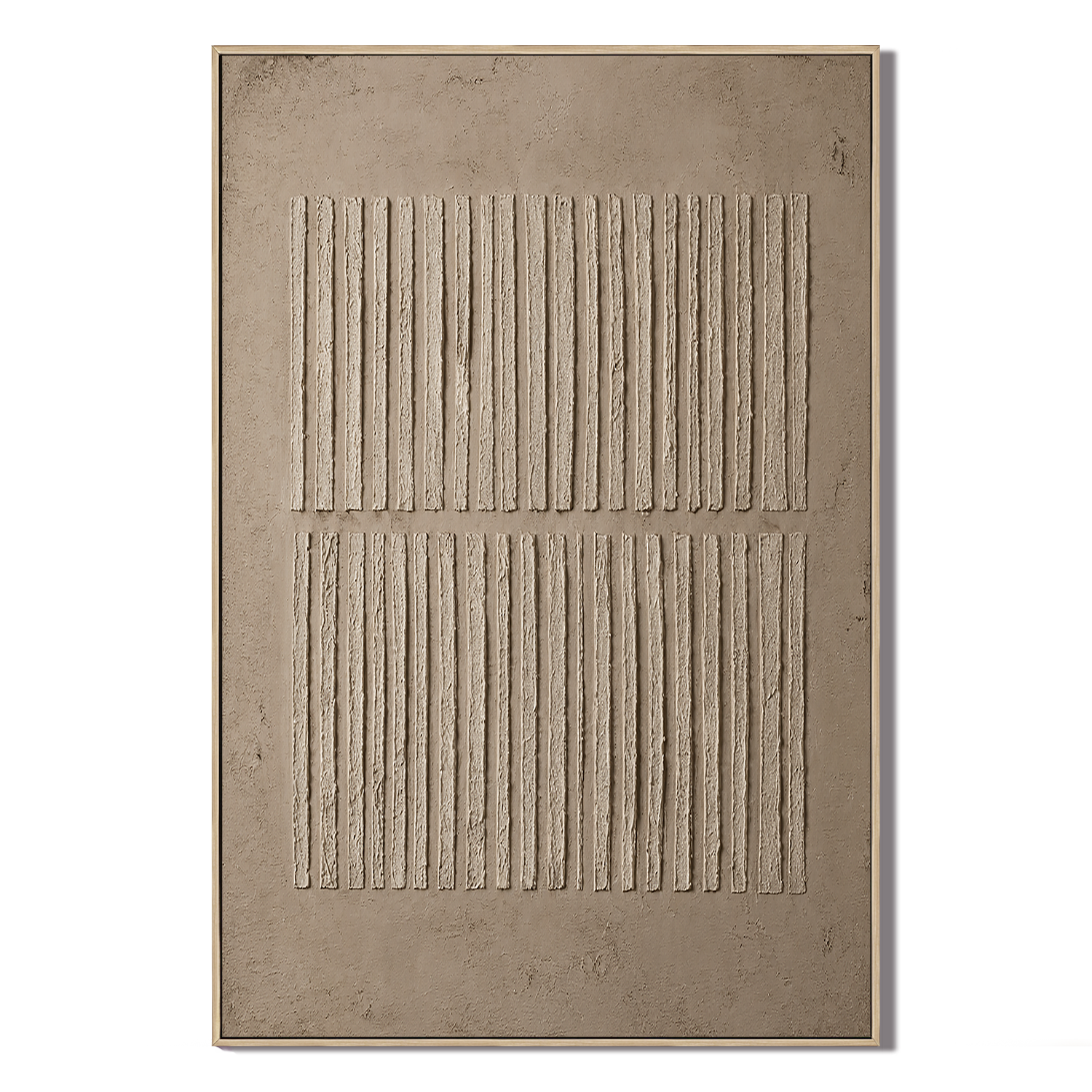 "Architectural Silence" – Wabi-Sabi Sand Tone Abstract Acrylic Painting