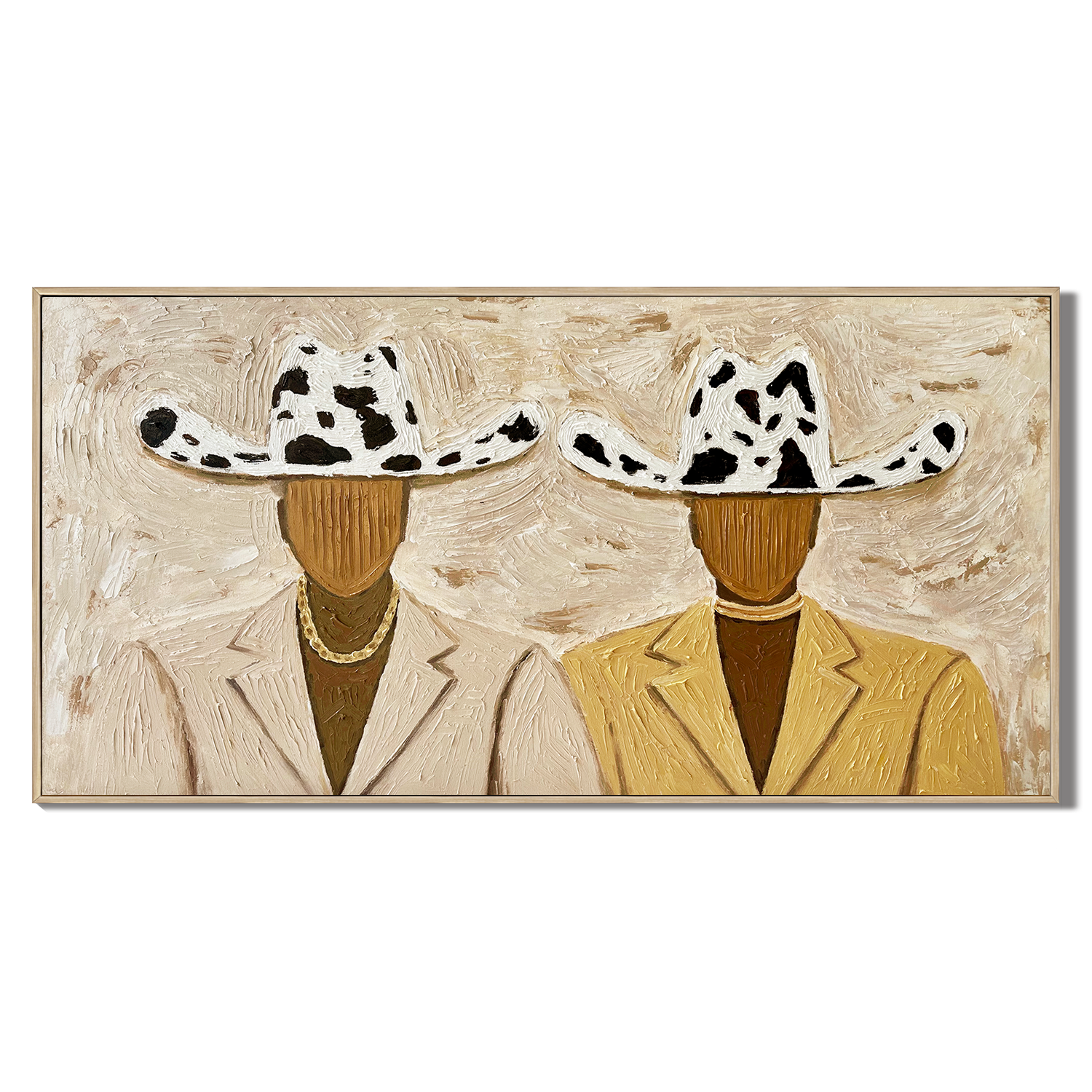 “Ranch Brothers” – Western Cowboy Impasto Oil Painting