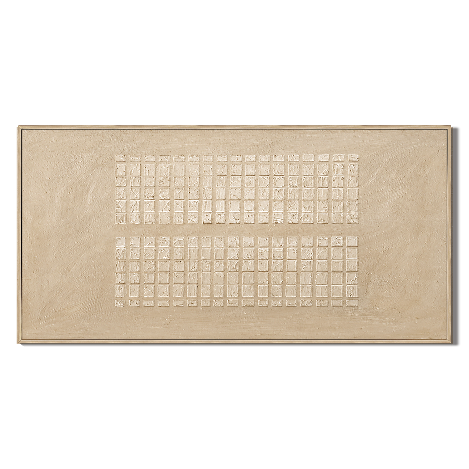 "Echoes of Memory" – Wabi-Sabi Beige Textured Minimalist Acrylic Painting
