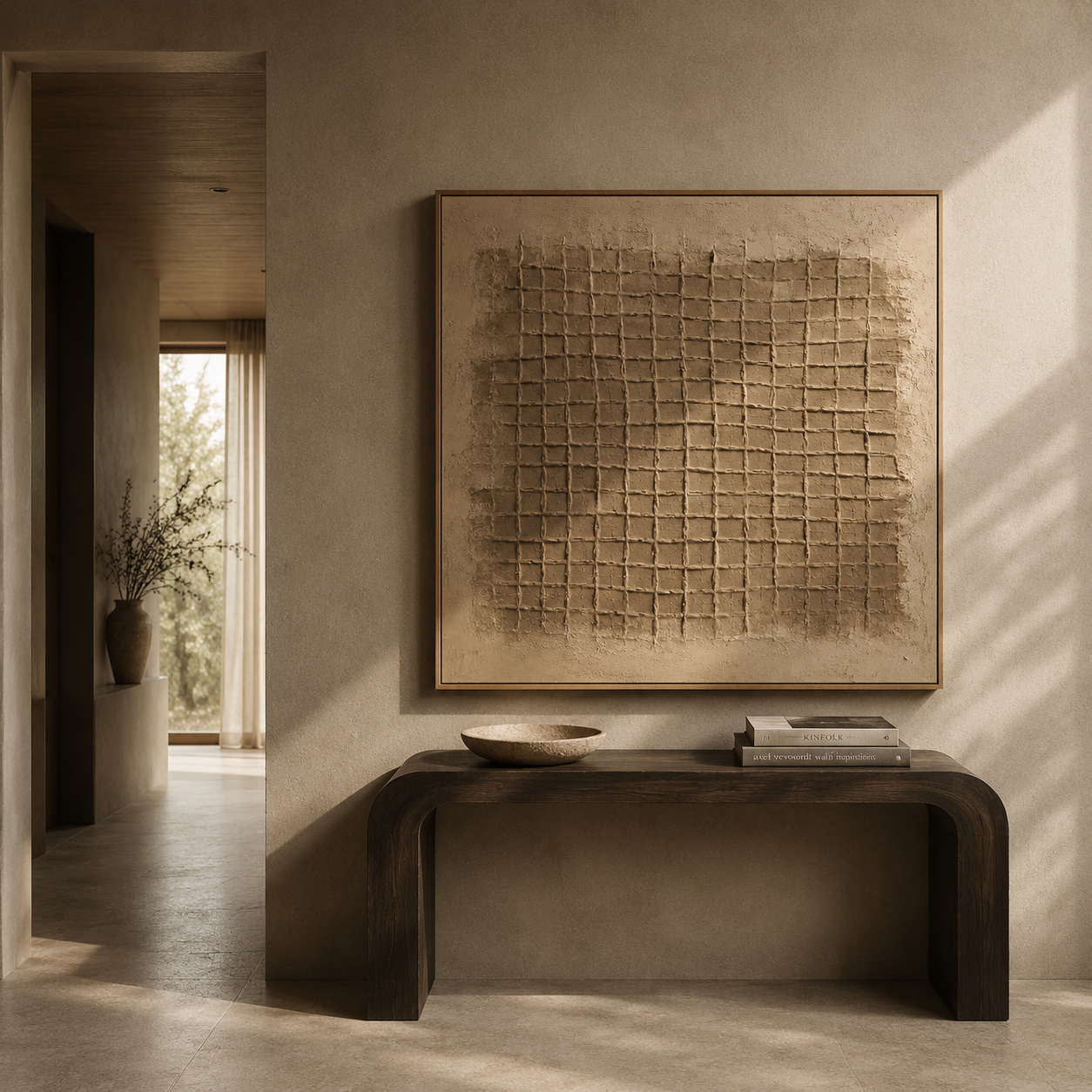 "Tactile Memory" – Wabi-Sabi Clay Earth Tone Abstract Textured Painting